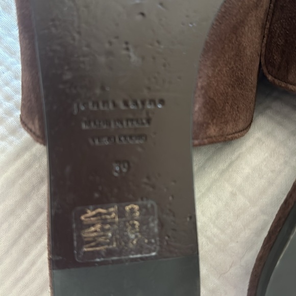 Jenni Kayne suede mules in size 39 or US size 9- Brown - Picture 5 of 5